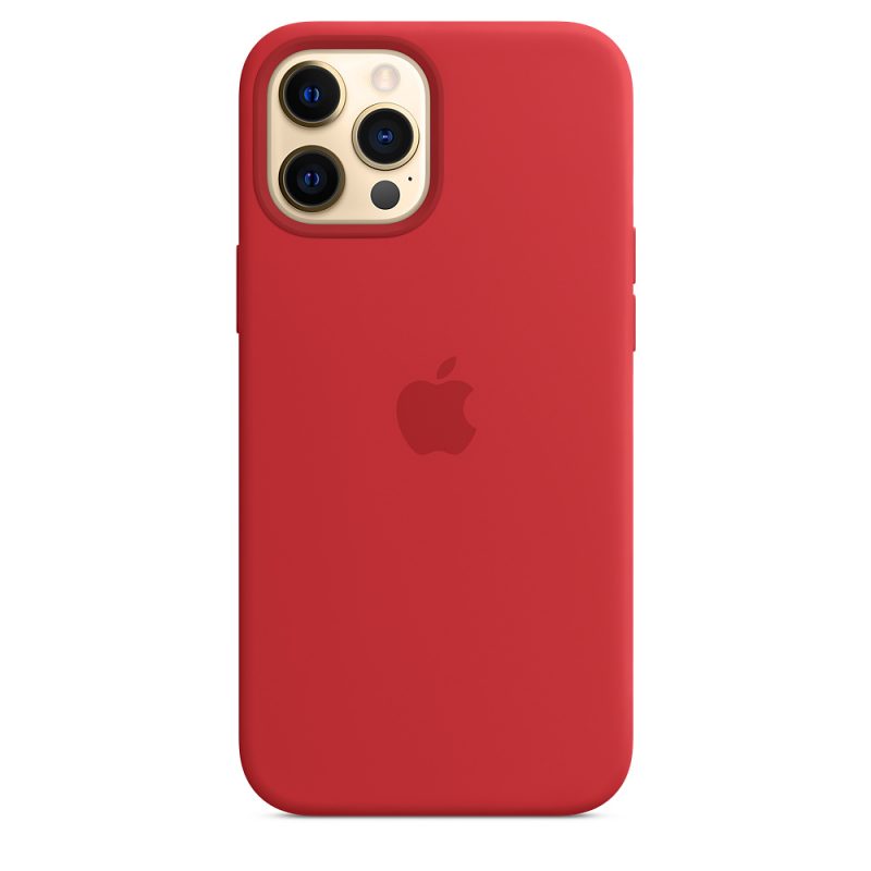 Apple silikónový obal pre iPhone 12 Pro Max – červený s MagSafe 1