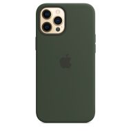 Apple silikónový obal pre iPhone 12 Pro Max – cypersky zelený s MagSafe
