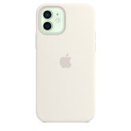 Apple silikónový obal pre iPhone 12/12 Pro – biely s MagSafe