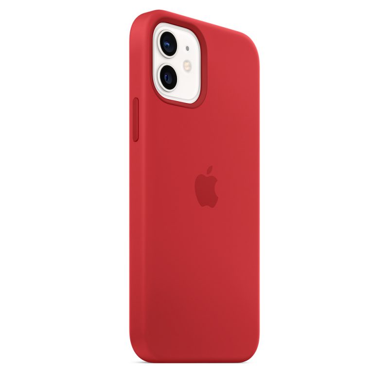 Apple silikónový obal pre iPhone 12/12 Pro – červený s MagSafe 3