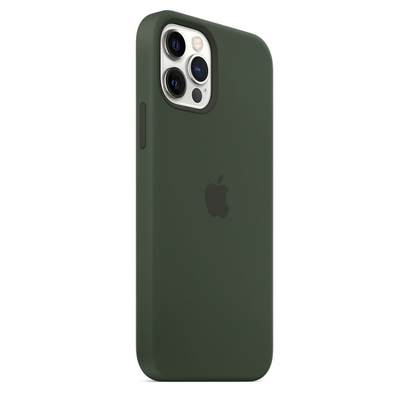 Apple silikónový obal pre iPhone 12/12 Pro – cypersky zelený s MagSafe 5