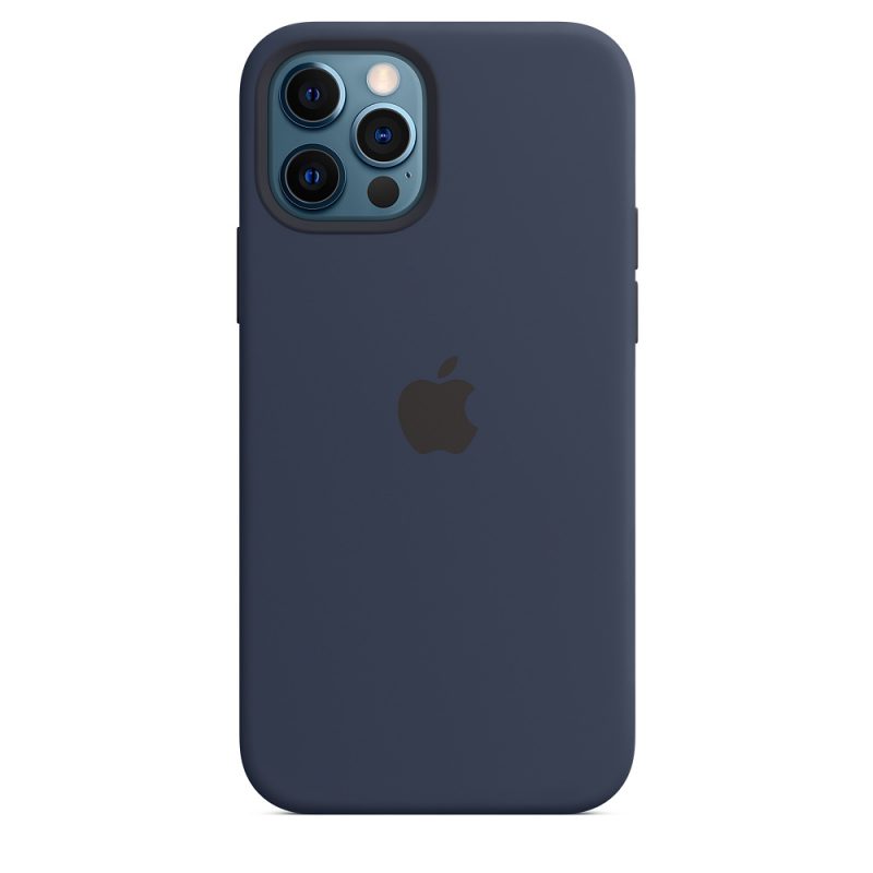 Apple silikónový obal pre iPhone 12/12 Pro – námornícky tmavomodrý s MagSafe 5