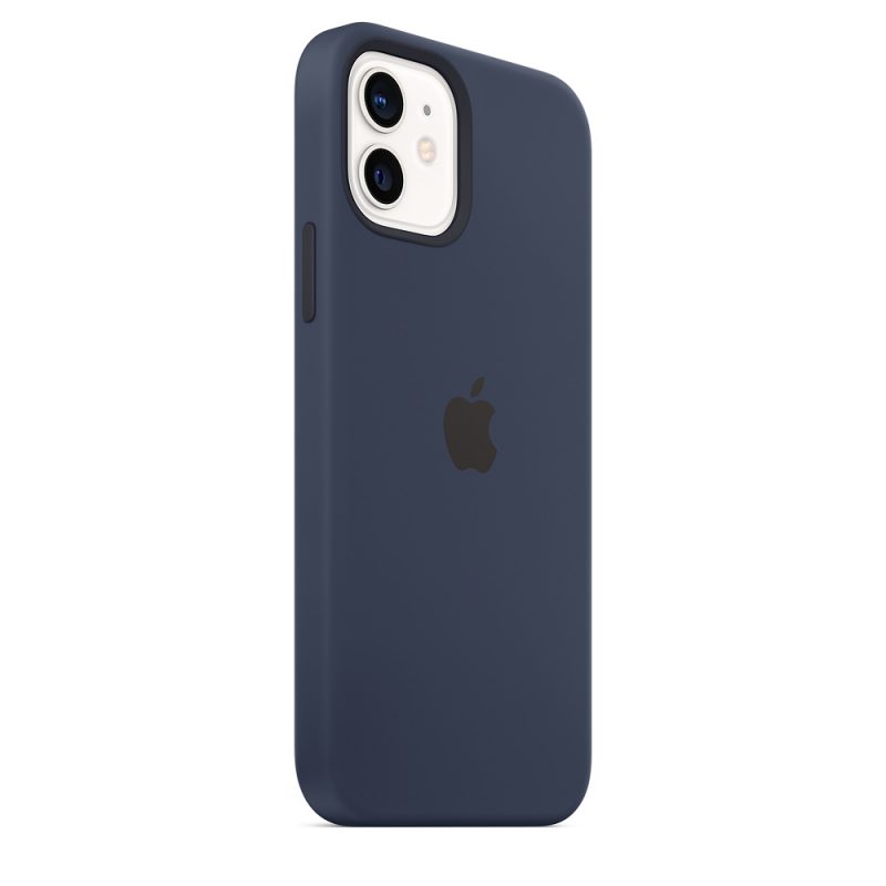 Apple silikónový obal pre iPhone 12/12 Pro – námornícky tmavomodrý s MagSafe 3