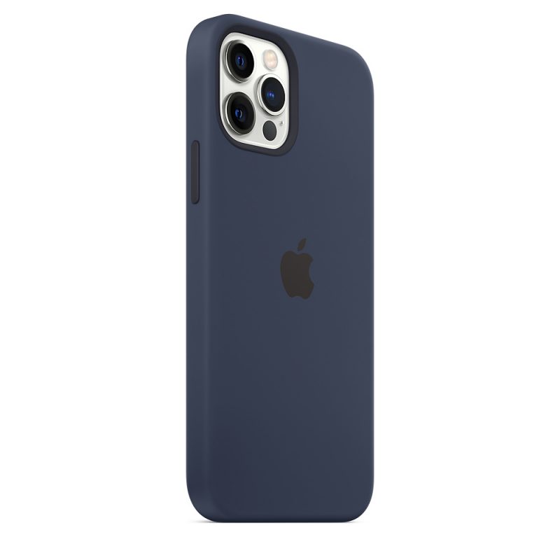Apple silikónový obal pre iPhone 12/12 Pro – námornícky tmavomodrý s MagSafe 4