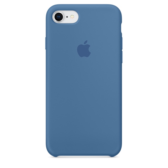 Apple silikónový obal pre iPhone SE 2020 – džínsovo modrý 1