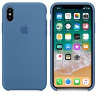 Apple silikónový obal pre iPhone X / XS – džínsovo modrý – Obrázok 3