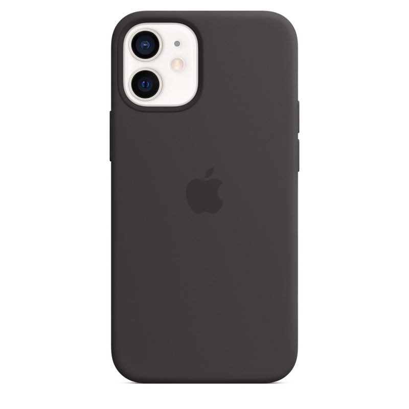 Apple silikónový obal pre iPhone 12 mini – čierny s MagSafe 4