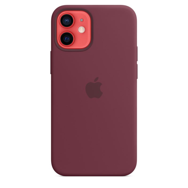 Apple silikónový obal pre iPhone 12 mini – slivkový s MagSafe 3