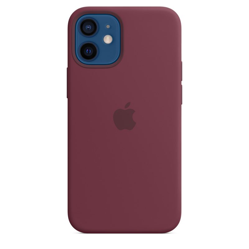 Apple silikónový obal pre iPhone 12 mini – slivkový s MagSafe 2