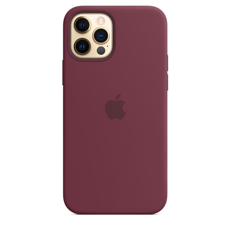 Apple silikónový obal pre iPhone 12/12 Pro – slivkový s MagSafe 2