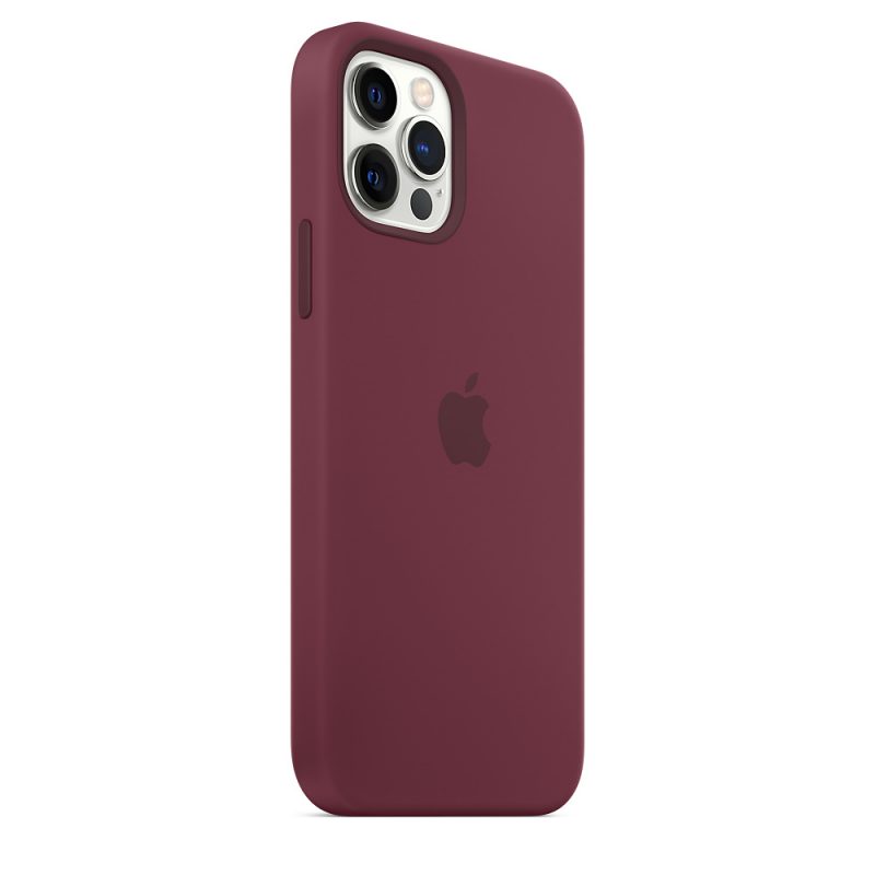 Apple silikónový obal pre iPhone 12/12 Pro – slivkový s MagSafe 4