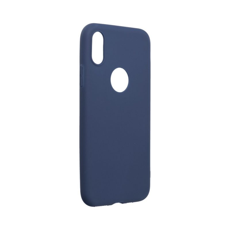 Forcell SOFT silikónový obal pre iPhone X/XS tmavo modrý 1