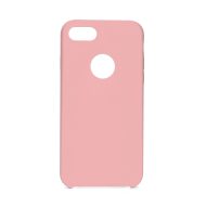 Forcell silikónový obal pre iPhone 7/8/SE 2020-2022 ružový (s otvorom na logo)
