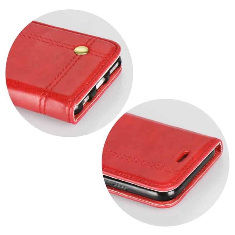 Knižkový obal PRESTIGE - iPhone XS Max červený 3