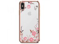 Obal Forcell Diamond pre iPhone XS Max ružovo-zlatý – Obrázok 2
