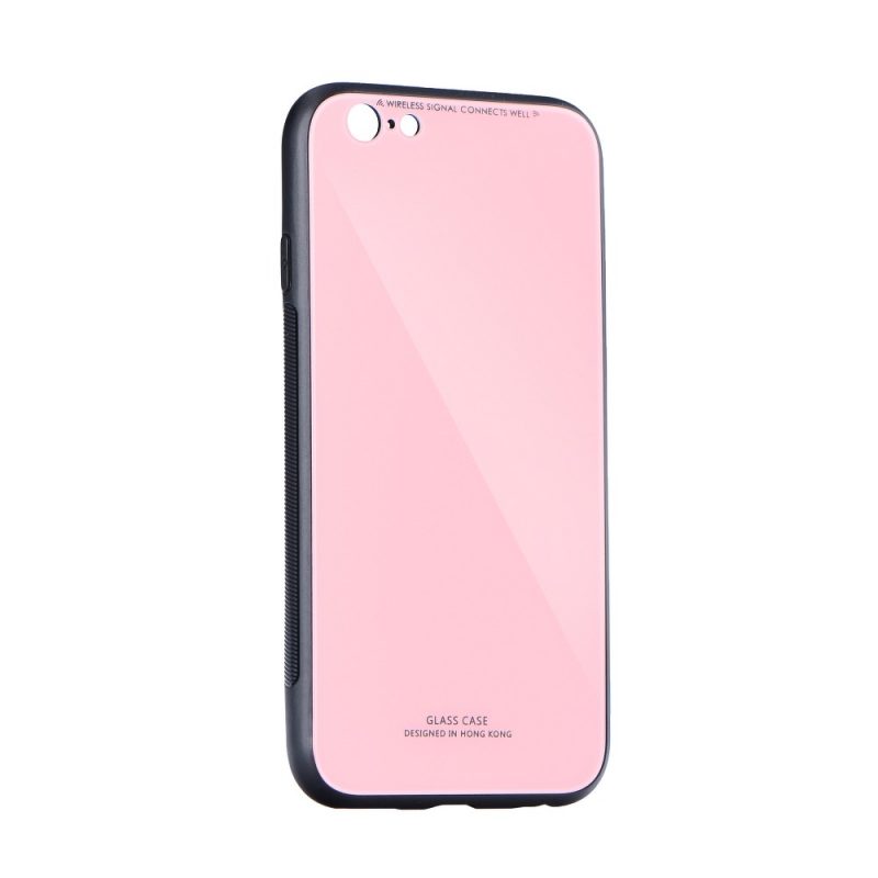 SKLENENÝ obal Forcell pre iPhone XR ružový 1