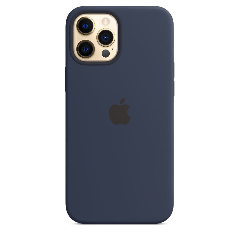 Apple silikónový obal pre iPhone 12 Pro Max – námornícky tmavomodrý s MagSafe 1
