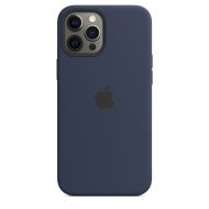 Apple silikónový obal pre iPhone 12 Pro Max – námornícky tmavomodrý s MagSafe – Obrázok 3