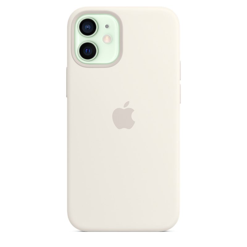 Apple silikónový obal pre iPhone 12 mini – biely s MagSafe 1