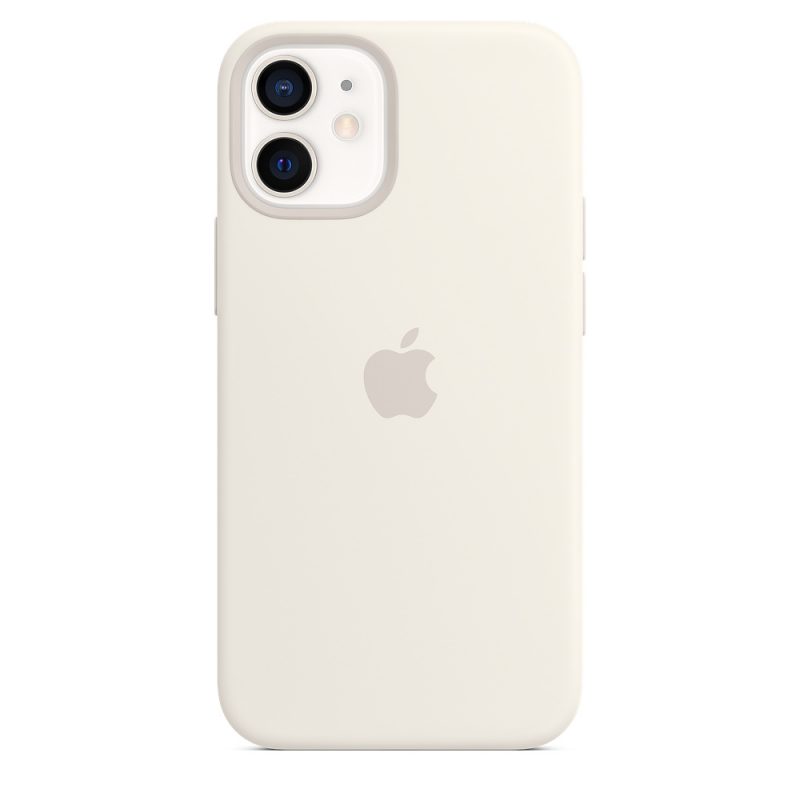 Apple silikónový obal pre iPhone 12 mini – biely s MagSafe 3
