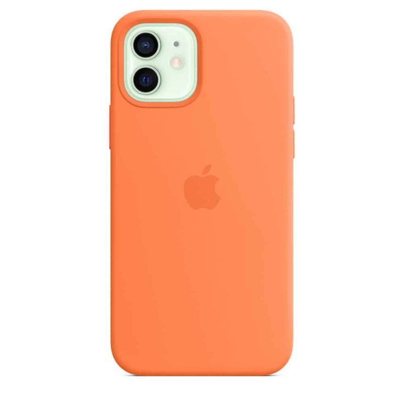 Apple silikónový obal pre iPhone 12/12 Pro – kumquatovo oranžový s MagSafe 1