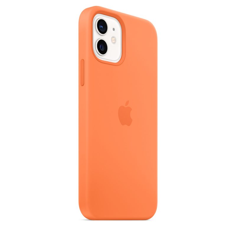 Apple silikónový obal pre iPhone 12/12 Pro – kumquatovo oranžový s MagSafe 6