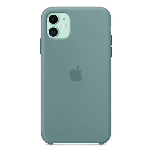 Apple silikónový obal pre iPhone 11 – kaktusovo zelený 1