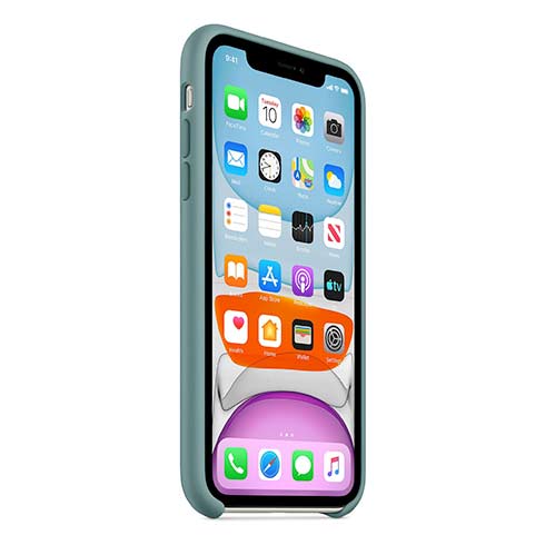 Apple silikónový obal pre iPhone 11 – kaktusovo zelený 2