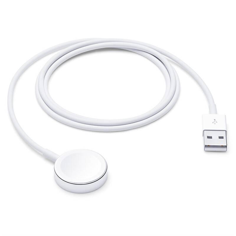Nabíjací kábel magnetický pre Apple Watch, 1m - biely 1