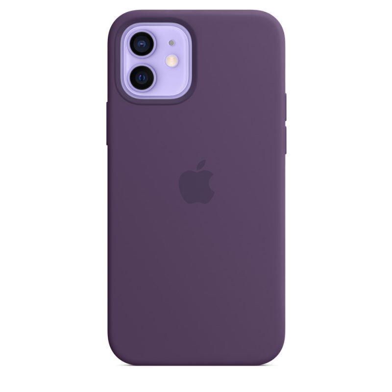 Apple silikónový obal pre iPhone 12/12 Pro – ametystový s MagSafe 3