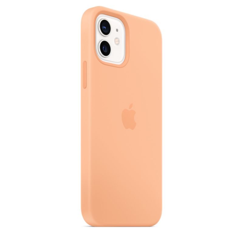 Apple silikónový obal pre iPhone 12/12 Pro – melónovo oranžový s MagSafe 6