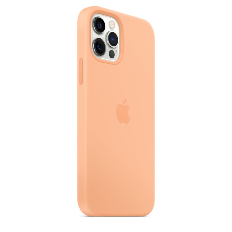 Apple silikónový obal pre iPhone 12/12 Pro – melónovo oranžový s MagSafe 5