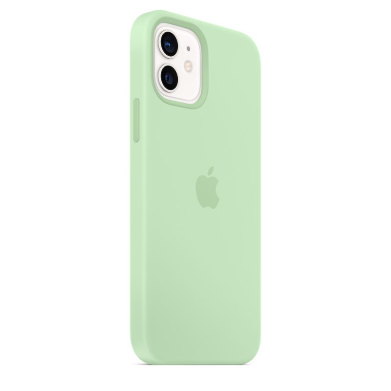 Apple silikónový obal pre iPhone 12/12 Pro – pistáciový s MagSafe 3
