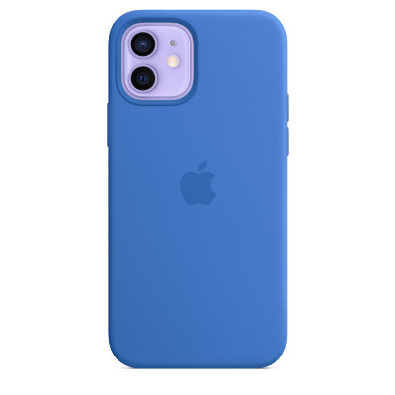 Apple silikónový obal pre iPhone 12/12 Pro – stredomorsky modrý s MagSafe 2