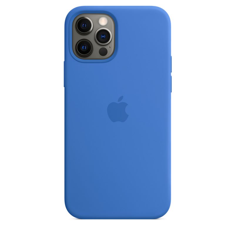 Apple silikónový obal pre iPhone 12/12 Pro – stredomorsky modrý s MagSafe 6