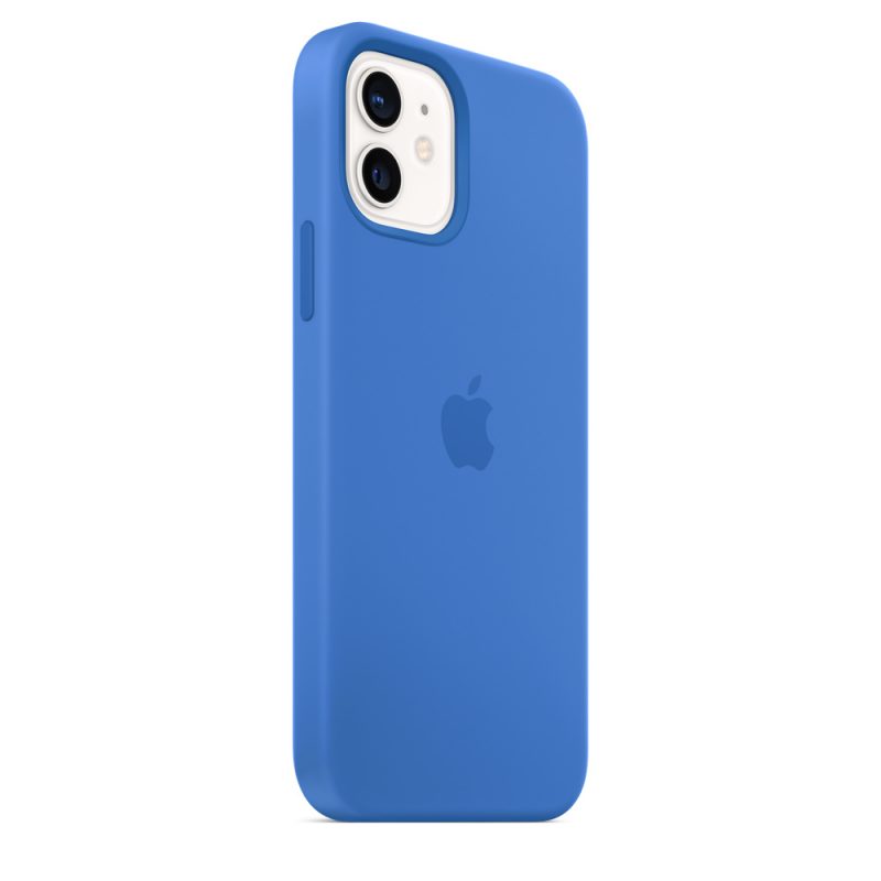 Apple silikónový obal pre iPhone 12/12 Pro – stredomorsky modrý s MagSafe 4