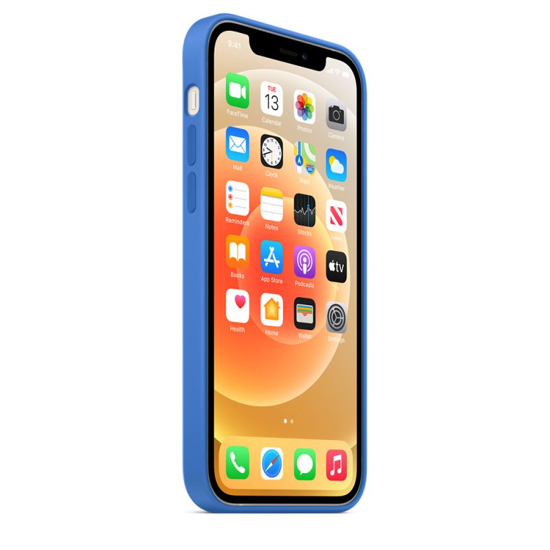 Apple silikónový obal pre iPhone 12/12 Pro – stredomorsky modrý s MagSafe 3