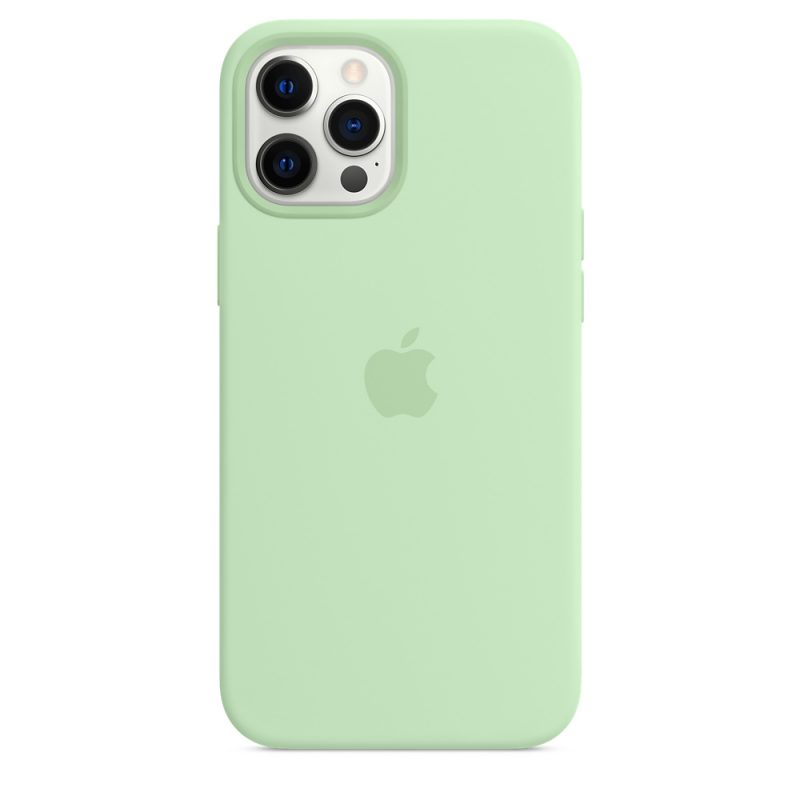 Apple silikónový obal pre iPhone 12 Pro Max – pistáciový s MagSafe 4