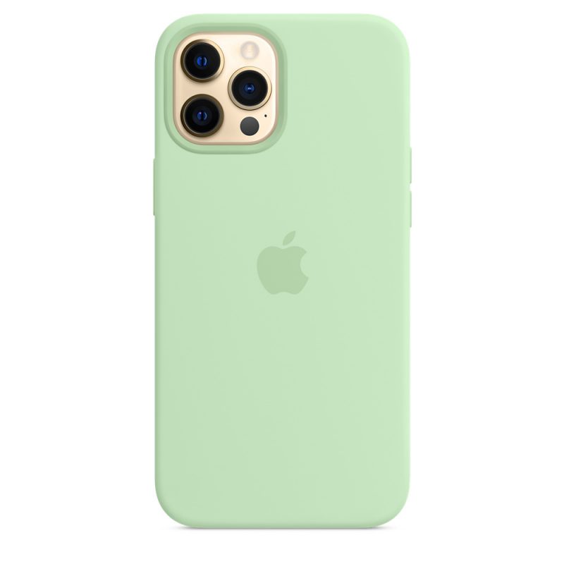 Apple silikónový obal pre iPhone 12 Pro Max – pistáciový s MagSafe 1