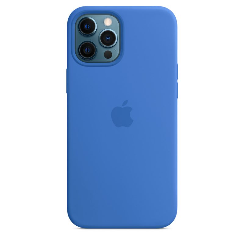 Apple silikónový obal pre iPhone 12 Pro Max – stredomorsky modrý s MagSafe 2