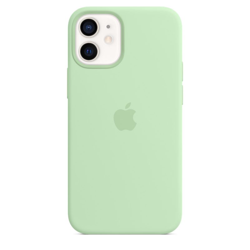 Apple silikónový obal pre iPhone 12 mini – pistáciový s MagSafe 4