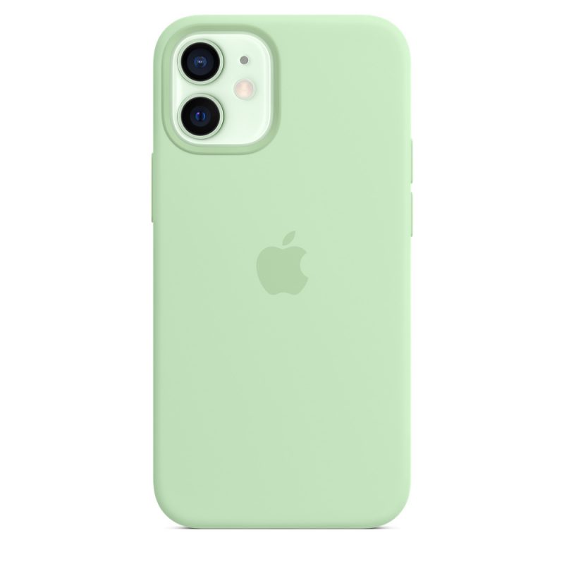 Apple silikónový obal pre iPhone 12 mini – pistáciový s MagSafe 1