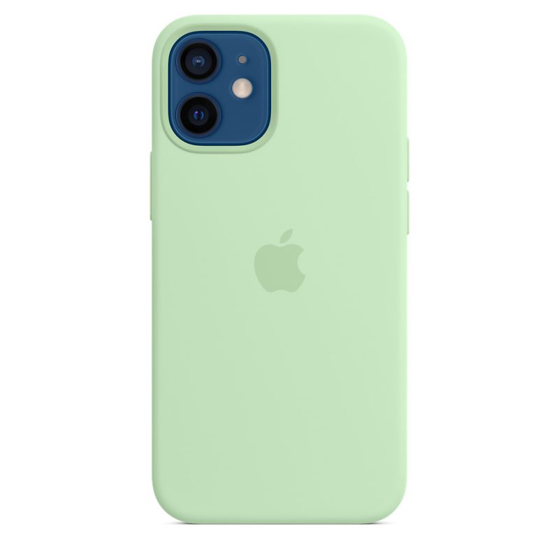 Apple silikónový obal pre iPhone 12 mini – pistáciový s MagSafe 2