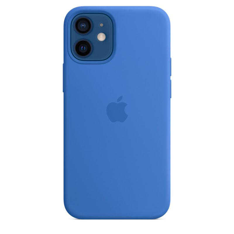 Apple silikónový obal pre iPhone 12 mini – stredomorsky modrý s MagSafe 2