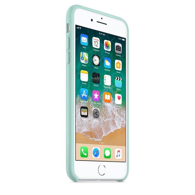 Apple silikónový obal pre iPhone 7 Plus / 8 Plus – námornícky zelený 2