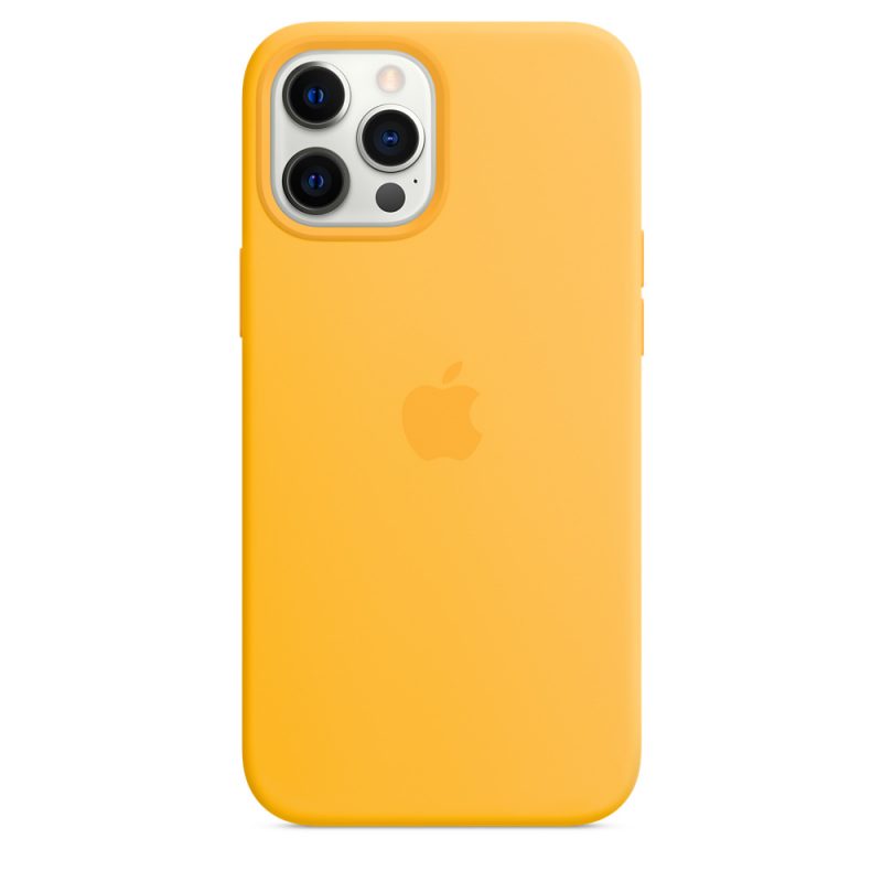 Apple silikónový obal pre iPhone 12 Pro Max – slnečnicový s MagSafe 4