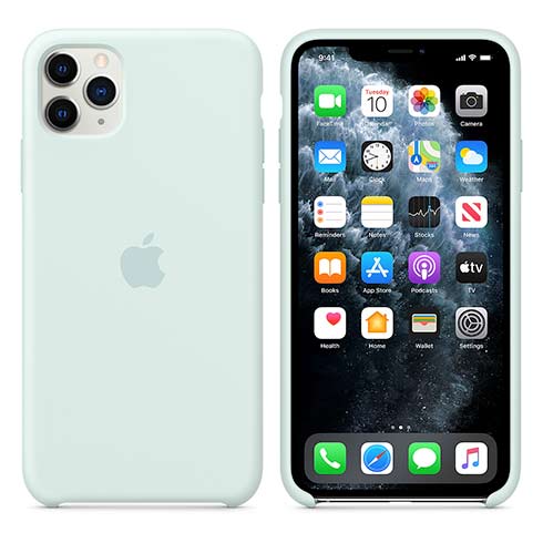 Apple silikónový obal pre iPhone 11 Pro - bledozelený 3