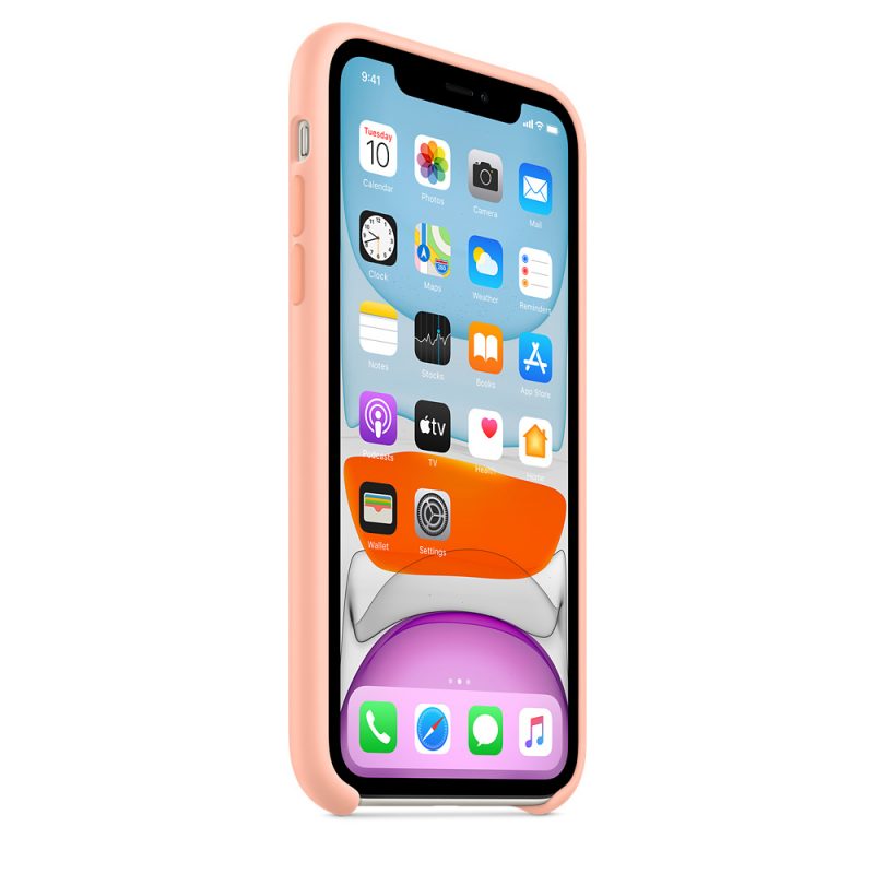 Apple silikónový obal pre iPhone 11 – grepovo ružový 2