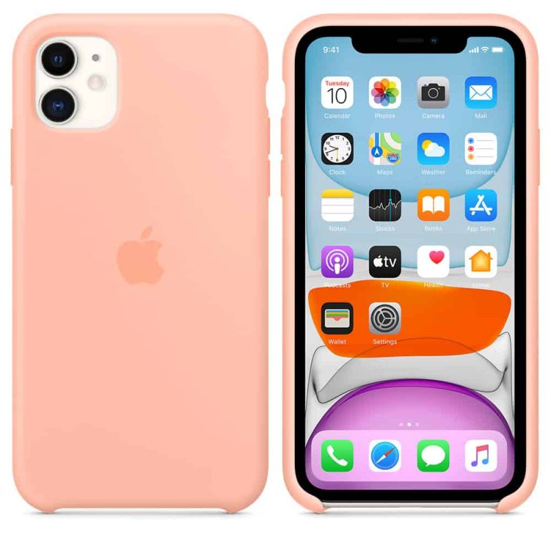 Apple silikónový obal pre iPhone 11 – grepovo ružový 4