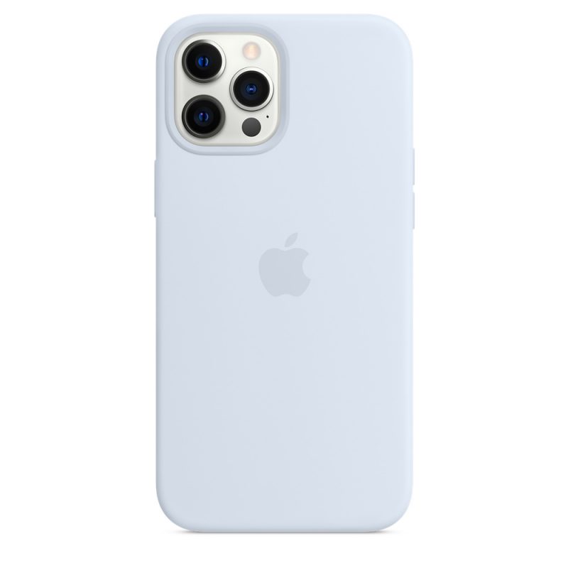 Apple silikónový obal pre iPhone 12 Pro Max – nebesky modrý s MagSafe 3